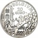 BELGICA 20 EURO 1996 REY ALBERTO II y CASTILLO MONEDA DE PLATA PROOF Belgium 20 Euros 1996