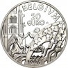 BELGICA 20 EURO 1996 REY ALBERTO II y CASTILLO MONEDA DE PLATA PROOF Belgium 20 Euros 1996