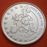 BELGICA 5 ECU 1997 REY ALBERTO y BALDUINO TRATADO DE ROMA KM.205 MONEDA PLATA PROOF + IMPERFECCIONES Belgium silver
