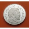 SEYCHELLES 25 RUPIAS 1977 1972 QUEEN ELIZABETH SILVER JUBILEE KM.38 MONEDA DE PLATA PROOF UK Colony 25 Rupees