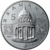 ITALIA 5 EUROS 2014 BRAMANTE y TEMPLO SAN PIETRO IN MONTORIO KM.378 MONEDA DE PLATA SC De cartera