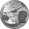 SAMOA I SISIFO 1 DOLAR 1978 AVIADOR CHARLES KINGSFORD SMITH KM.49 MONEDA DE PLATA PROOF ESTUCHE Western Samoa 1 Tala 1978