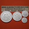 . 4 monedas x MEXICO 1/20 + 1/10 + 1/4  + 1/2 ONZA 2023 ANGEL ALADO PLATA PURA SC silver FRACCIONES DIVISIONAL OZ
