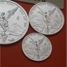 . 4 monedas x MEXICO 1/20 + 1/10 + 1/4  + 1/2 ONZA 2023 ANGEL ALADO PLATA PURA SC silver FRACCIONES DIVISIONAL OZ