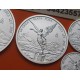 . 4 monedas x MEXICO 1/20 + 1/10 + 1/4 + 1/2 ONZA 2023 ANGEL ALADO PLATA PURA SC silver FRACCIONES DIVISIONAL OZ