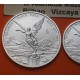 . 4 monedas x MEXICO 1/20 + 1/10 + 1/4 + 1/2 ONZA 2023 ANGEL ALADO PLATA PURA SC silver FRACCIONES DIVISIONAL OZ