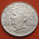 HOLANDA 10 ECU 1995 WILHELMINA 50 AÑOS LIBERACIÓN NAZI KM.X.90 MONEDA DE NICKEL SC ESTUCHE + CERTIFICADO The Netherlands