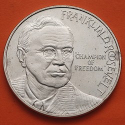 HOLANDA 10 ECU 1994 FRANKLIN D. ROOSVELT CHAMPION OF FREEDOM KM.X.82 MONEDA DE NICKEL SC + IMPERFECCIONES The Netherlands