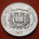 . @2,30 ONZAS@ REPUBLICA DOMINICANA 30 PESOS 1977 BANCO CENTRAL KM.46 MONEDA DE PLATA SC + IMPERFECCIONES Dominican Republic