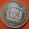 . @2,30 ONZAS@ REPUBLICA DOMINICANA 30 PESOS 1977 BANCO CENTRAL KM.46 MONEDA DE PLATA SC + IMPERFECCIONES Dominican Republic