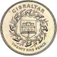 GIBRALTAR 25 PENIQUES 1977 JUBILEO DE ISABEL II KM.10 MONEDA DE NICKEL SC @ESTUCHE@ 25 Pence Silver Jubilee