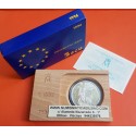 ESPAÑA 5 ECU 1994 DON QUIJOTE DE LA MANCHA y MIGUEL DE CERVANTES MONEDA DE PLATA PROOF ECUS 1 ONZA ESTUCHE FNMT 5 ECUS 1994