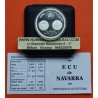 1 ONZA x ESPAÑA 30 ECUS 1996 NAVARRA ANTIGUA MONEDA 50 REALES 1652 REY FELIPE PLATA PROOF ESTUCHE 30 Ecu 1996