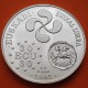 1 ONZA x EUSKADI 30 ECUS 1995 ESTUCHE LAUBURU y DENARIO IBERICO DE BASKUNES EUSKAL LURRA MEDALLA PLATA BILBAO EUZKADI