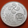 1 ONZA x EUSKADI 30 ECUS 1995 ESTUCHE LAUBURU y DENARIO IBERICO DE BASKUNES EUSKAL LURRA MEDALLA PLATA BILBAO EUZKADI