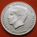 BELGICA 5 ECUS 1993 PRESIDENCIA DE EUROPA Rey BALDUINO KM.185 MONEDA DE PLATA PROOF Belgium silver 5 ECU 1993