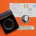 BELGICA 5 ECUS 1995 ONU 50 ANIVERSARIO KM 200 MONEDA DE PLATA PROOF Belgium silver ESTUCHE y CERTIFICADO