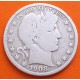 ESTADOS UNIDOS 1/2 DOLAR 1908 P BARBER MONEDA DE PLATA @RARA@ USA Half Dollar silver R/2