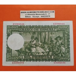 ESPAÑA 1000 PESETAS 1951 JOAQUIN SOROLLA y LA FIESTA DEL NARANCO Serie C 5701844 Pick 143 @RARO@ BILLETE MBC+ Spain