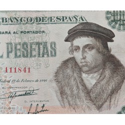 ESPAÑA 1000 PESETAS 1946 LUIS VIVES Sin Serie 111841 Pick 133 BILLETE @RARO@ Spain banknote