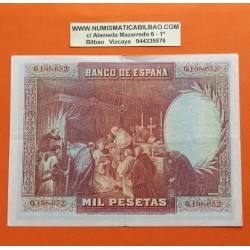 ESPAÑA 1000 PESETAS 1928 REY FERNANDO III Sin serie 1028076 Pick 78 BILLETE MBC+ Spain banknote