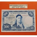 ESPAÑA 500 PESETAS 1954 PINTOR IGNACIO ZULOAGA Serie U 8368570 Pick 154 BILLETE MBC Spain banknote