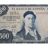 ESPAÑA 500 PESETAS 1954 PINTOR IGNACIO ZULOAGA Serie U 8368570 Pick 154 BILLETE MBC + DOBLEZ Spain banknote