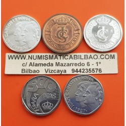 0,75 ONZAS PLATA PURA x ESPAÑA PRUEBAS FNMT XXV ANIV. BODA DE LOS REYES Medallas ACERO NO 500 PESETAS 1987 NO ESTUCHE