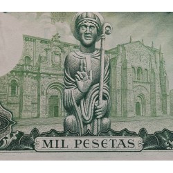 ESPAÑA 1000 PESETAS 1965 SAN ISIDORO SANTIAGO APOSTOL Serie M 1108353 Pick 151 BILLETE EBC- Spain banknote