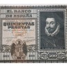 ESPAÑA 500 PESETAS 1940 DON JUAN DE AUSTRIA y BARCO Serie A 3059189 Pick 119 @BILLETE RARO@ Spain banknote