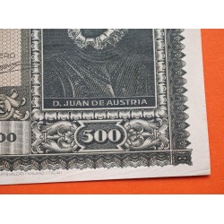 ESPAÑA 500 PESETAS 1940 DON JUAN DE AUSTRIA y BARCO Serie A 3059189 Pick 119 @BILLETE RARO@ Spain banknote