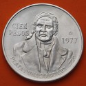 MEXICO 100 PESOS 1977 JOSE MORELOS KM.483.2 MONEDA DE PLATA SC + IMPERFECCIONES Mejico silver coin R/2
