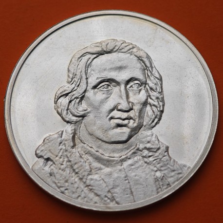 . 1 ONZA x 1992 ESPAÑA MEDALLA DE PLATA FNMT CRISTOBAL COLON ESTRENO MUNDIAL ÓPERA Imperfecciones