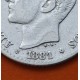ESPAÑA Rey ALFONSO XII 50 CENTIMOS 1881 * 8/1 MSM REY y ESCUDO KM.685 MONEDA DE PLATA MBC+ R/3