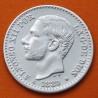 . ESPAÑA Rey ALFONSO XII 50 CENTIMOS 1880 * 8/0 MSM REY y ESCUDO KM.685 MONEDA DE PLATA MBC Spain R/4