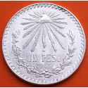 MEXICO 1 PESO 1943 GORRO FRIGIO KM.455 MONEDA DE PLATA SC + IMPERFECCIONES silver coin ESTADOS UNIDOS MEXICANOS R/3