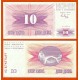 BOSNIA 10 DINARA 1992 PUENTE MEDIEVAL NARODNA BANKA Pick 10 BILLETE SC UNC BANKNOTE Y HERZEGOVINA