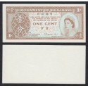 HONG KONG 1 CENTIMO 1961 REINA ISABEL II REVERSO LISO Tamaño mínimo Pick 325B BILLETE SC UNC BANKNOTE