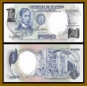 FILIPINAS 1 PISO 1969 JOSE RIZAL Pick 142B @VER FIRMAS@ BILLETE SC Philippines 1 PESO 1949 UNC BANKNOTE