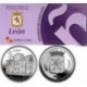 ESPAÑA 5 EUROS 2011 Ciudad de LEÓN nº 32 COLEGIATA DE SAN ISIDORO MONEDA DE PLATA ESTUCHE FNMT y CÁPSULA