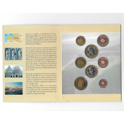 @OFERTA@ LITUANIA MONEDAS EURO PRUEBA 2004 ESSAI PROBE PATTERN 8 coins Lithuania NO OFICIALES