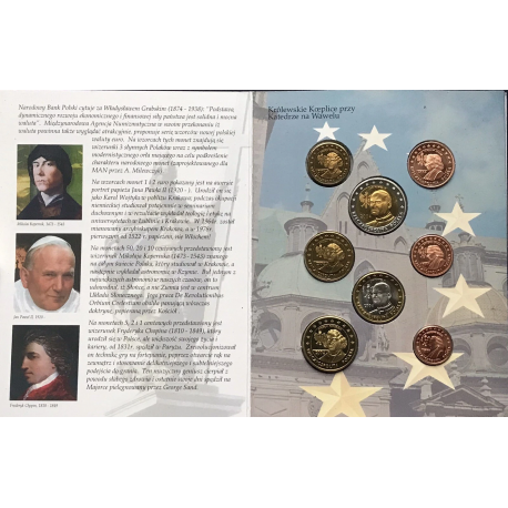 @OFERTA@ POLONIA MONEDAS EURO PRUEBA 2004 CARTERA SET Euro Set 8 coins ESSAI PROBE PATTERN Poland Polska NO OFICIALES