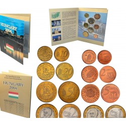 @OFERTA@ HUNGRIA MONEDAS EURO PRUEBA 2004 Euro Set 8 coins ESSAI PROBE PATTERN Hungary Magyar NO OFICIALES