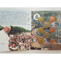@OFERTA@ VATICANO MONEDAS EURO PRUEBA 2004 THE HOLY FATHER JUAN PABLO II ESSAI PROBE PATTERN 8 coins Vatican NO OFICIALES