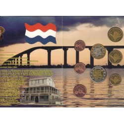 @OFERTA@ SURINAME MONEDAS EURO PRUEBA 2005 Euro Set 8 coins ESSAI PROBE PATTERN Surinam NO OFICIALES