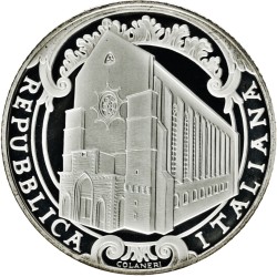 ITALIA 5 EUROS 2010 SANTA CHIARA en NAPOLES Serie ITALY OF ARTS KM 330 MONEDA DE PLATA PROOF ESTUCHE y CERTIFICADO