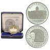 ITALIA 5 EUROS 2014 ABADIA DE SAN FRUTTUOSO KM.373 MONEDA DE PLATA PROOF ESTUCHE y CERTIFICADO