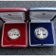 SAN MARINO 5 EUROS 2005 + 10 EUROS 2005 OLIMPIADA DE INVIERNO TURIN + MILIZIA SOLDADO x2 MONEDAS PLATA PROOF ESTUCHE