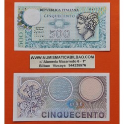 ITALIA 500 LIRAS 1979 CABEZA DE MERCURIO ALADA Pick 94 BILLETE EBC- Italy 500 Lire PVP NUEVO 24€