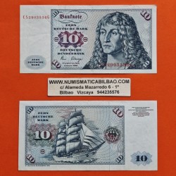 ALEMANIA 10 MARCOS 1980 ALBERT DURER y BARCO VELERO Pick 31D BILLETE MBC+ Germany Federal BRD NUEVO 28€